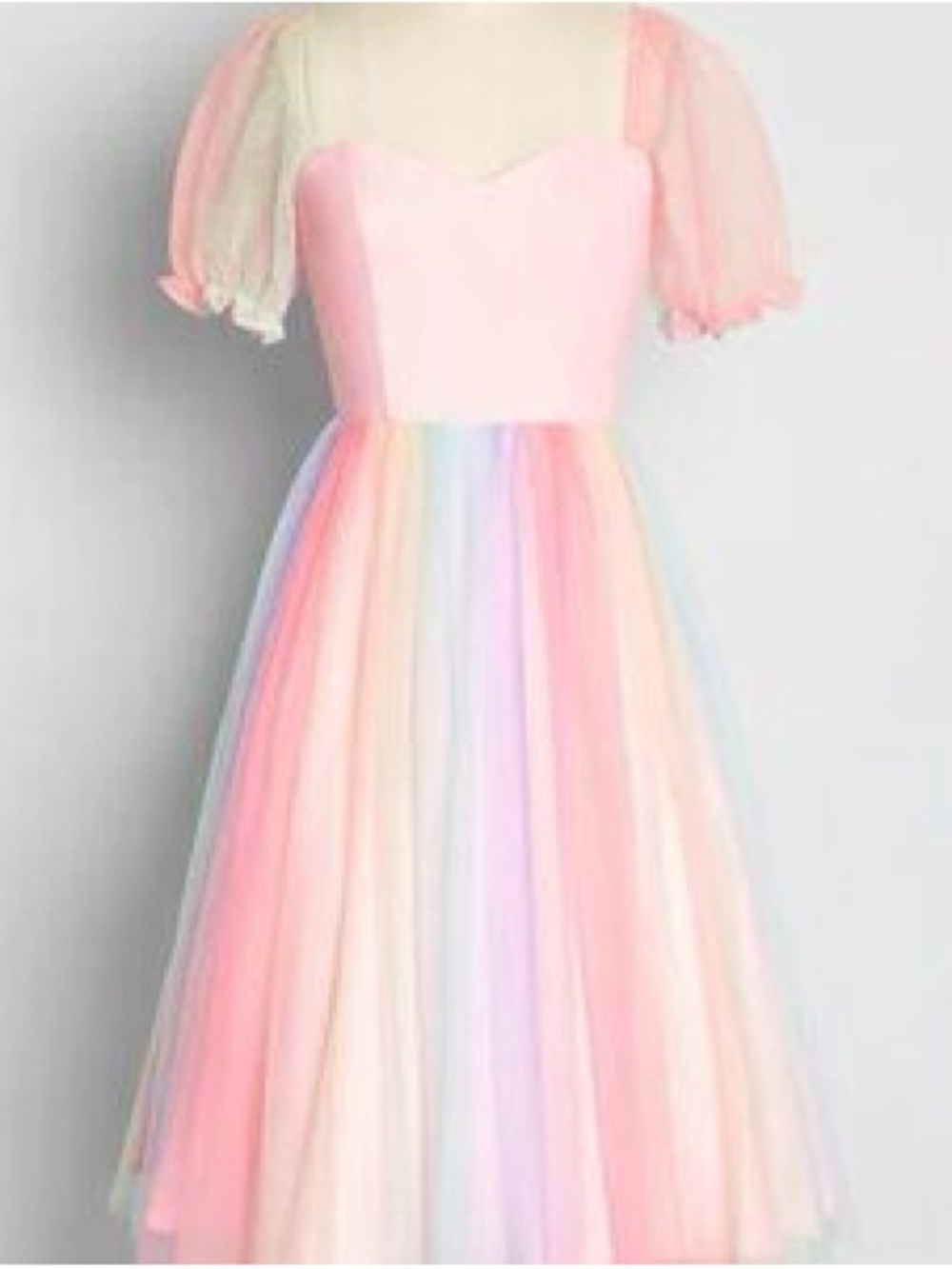 Collectif Skylar Rainbow Tulle dress US 18